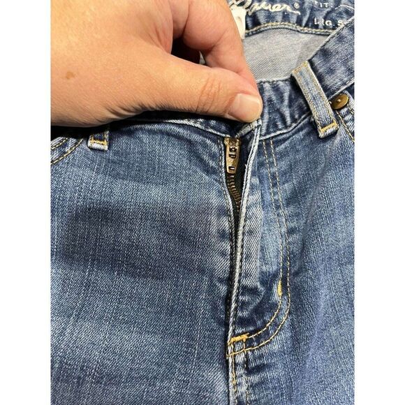 Eddie Bauer Jeans Womens S6 Bootcut Blue Mid Rise Denim Cowboy Western Casual - Picture 5 of 10